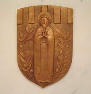 Saint Jean Cassien, sculpture de Oreste Conti, Le Tignet, France